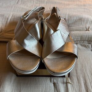 Cole Hann Metallic Sandals